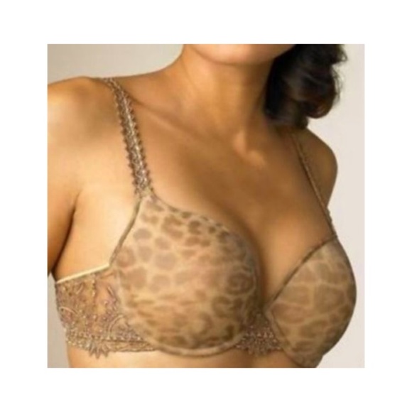 Chantelle Paris Africa Demi Bra Snakeskin Lace 34A - Picture 8 of 9